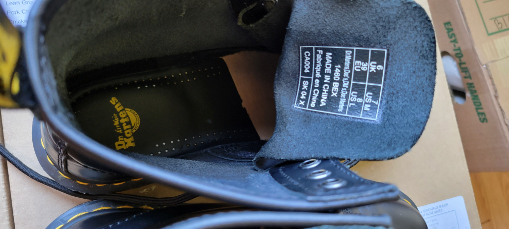 Dr. Martens 1460 Bex Black Leather Boots - US 7 - photo 2