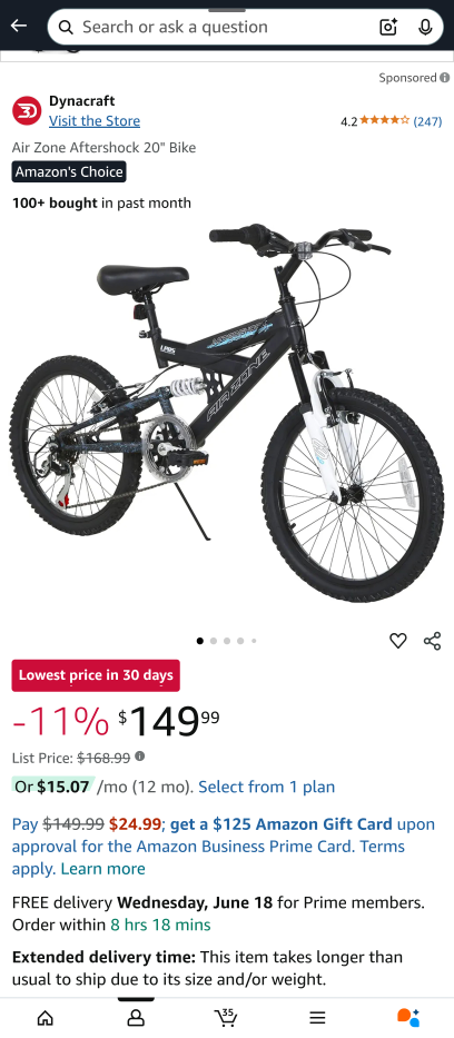 Dynacraft Air Zone Aftershock Mountain Bike kids - photo 4