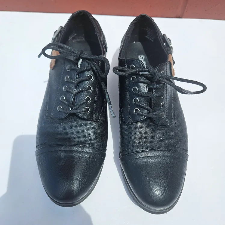 SoftMoc Women's Black Laced Oxford Shoes Size 7.5 thumbnail