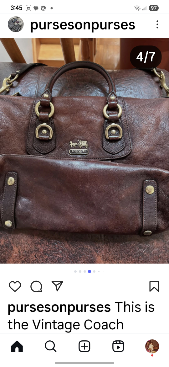 Coach Brown Leather Sabrina Satchel - photo 2