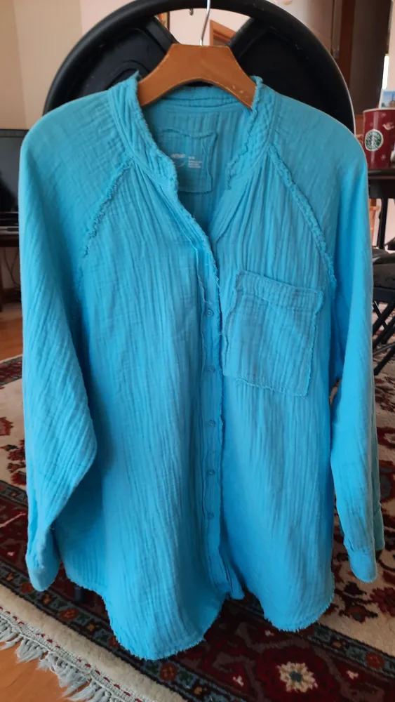 Aerie Blue Cotton Top thumbnail
