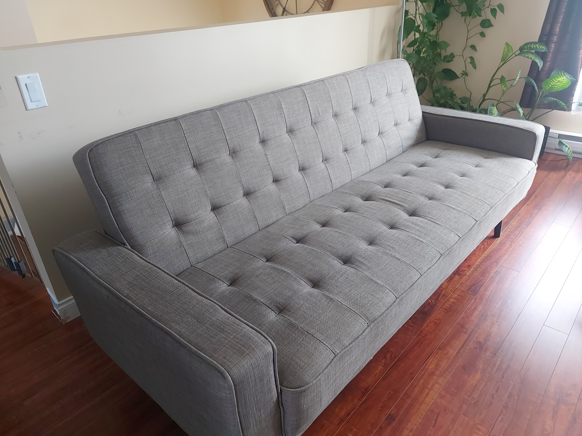 Grey Futon Sofa Bed