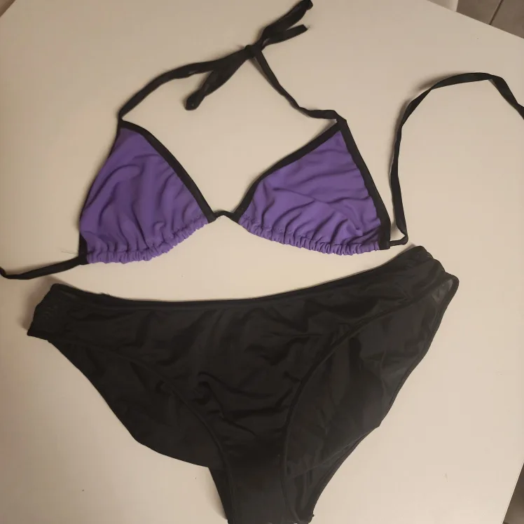 Purple and Black Bikini Set thumbnail