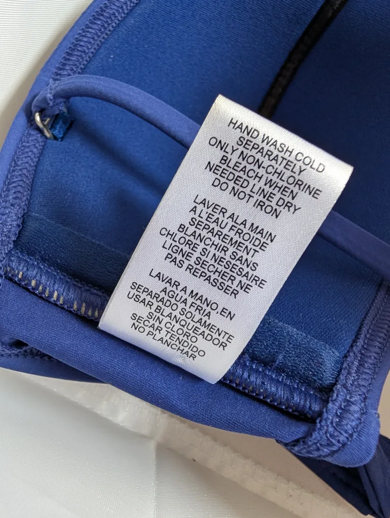 Navy Royal Blue Bandeau Bikini Top 💙 image indicator(8)