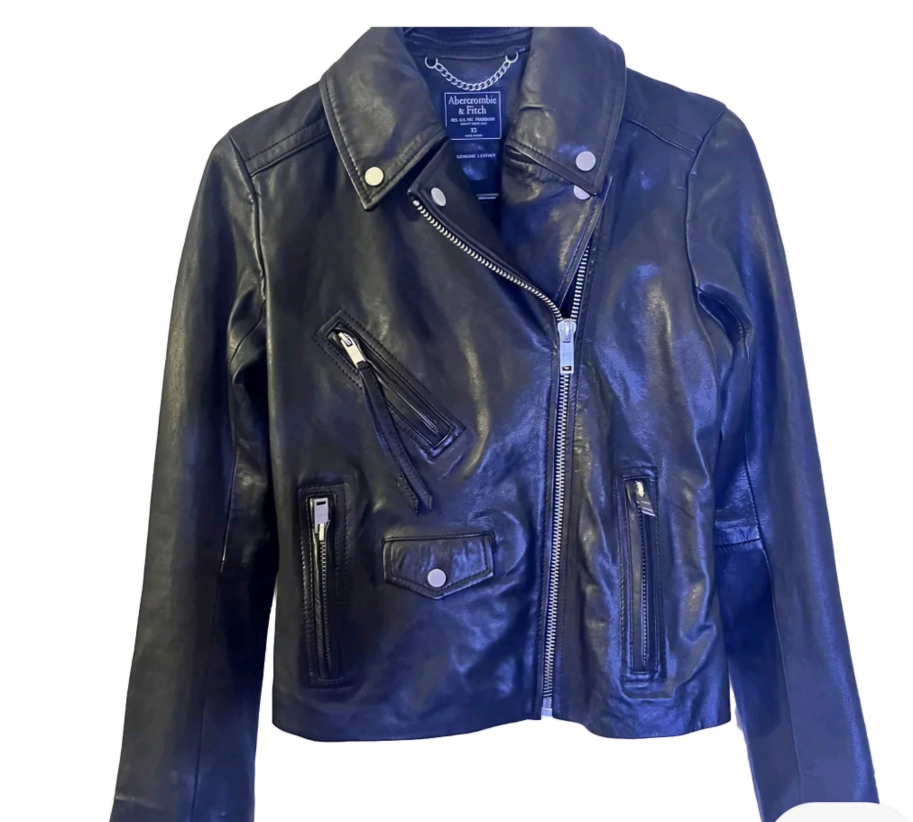 Abercrombie & Fitch Black Leather Jacket