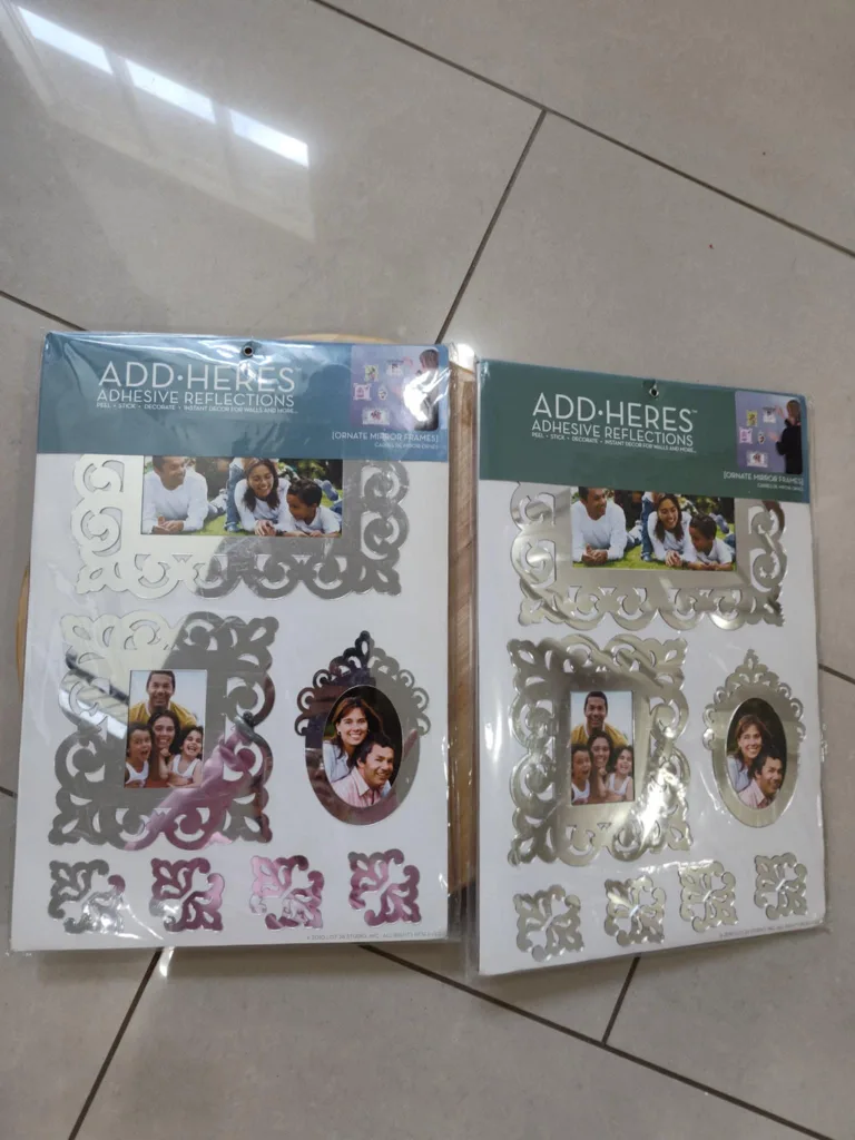 Add-Here's Adhesive Reflections Ornate Mirror Frames - New thumbnail