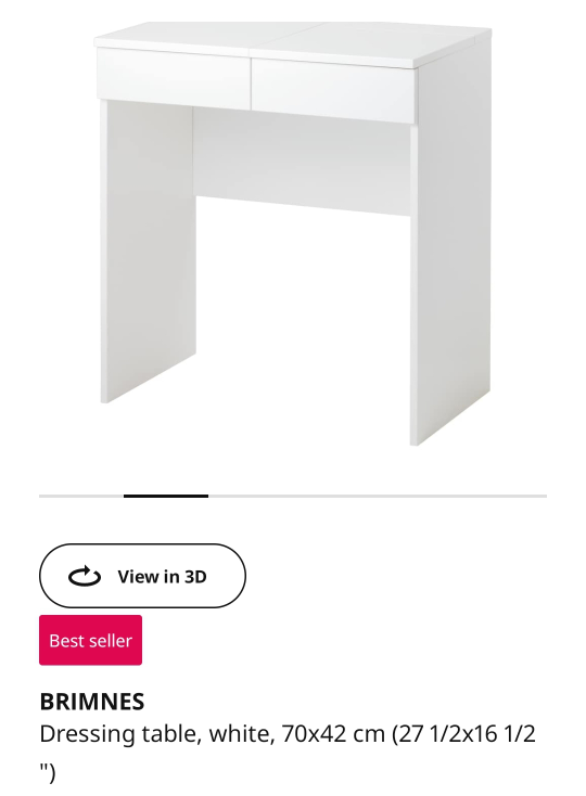 IKEA BRIMNES Dressing/Vanity Table