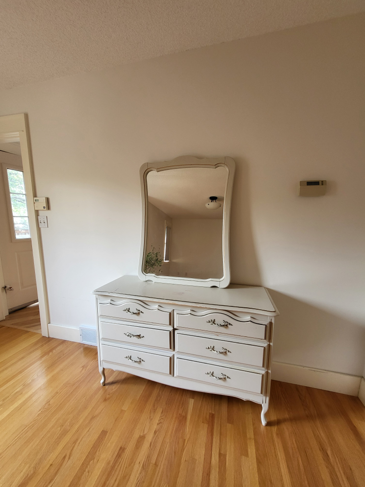 White Vanity Dresser with Mirror - photo 4