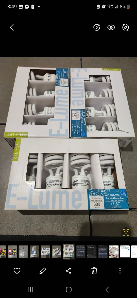 E-Lume CFL Light Bulbs - 12-13 Watts thumbnail