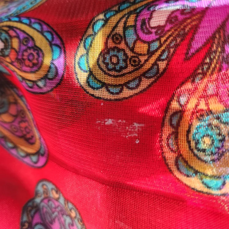 Red Shawl with Butterfly Print image indicator(4)