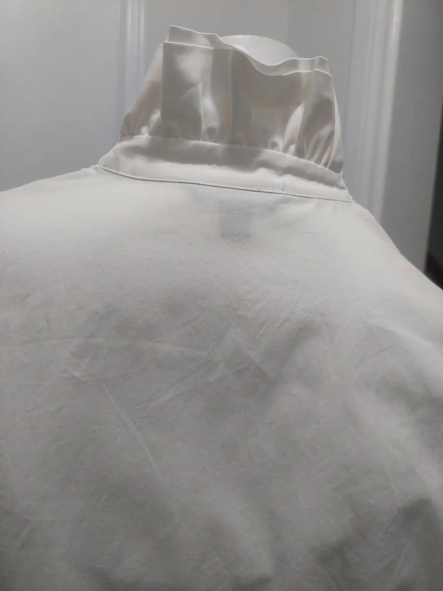 Brooks Brothers White  Elegant Ruffle  Blouse image indicator(3)