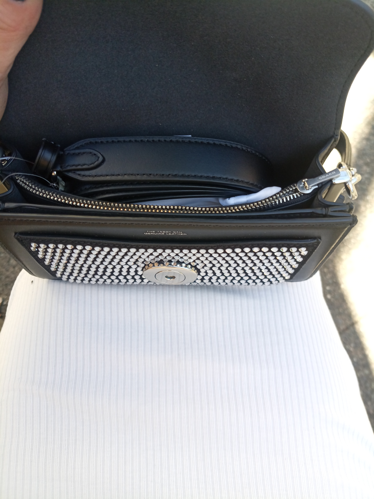 Coach Black Embellished Shoulder 20 quilted  Bag - photo 2
