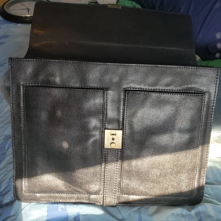 Black Leather Briefcase image indicator(2)