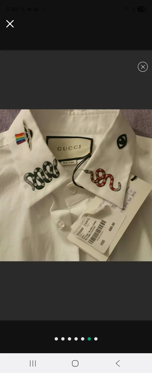 Gucci Embellished Collar Shirt image indicator(2)
