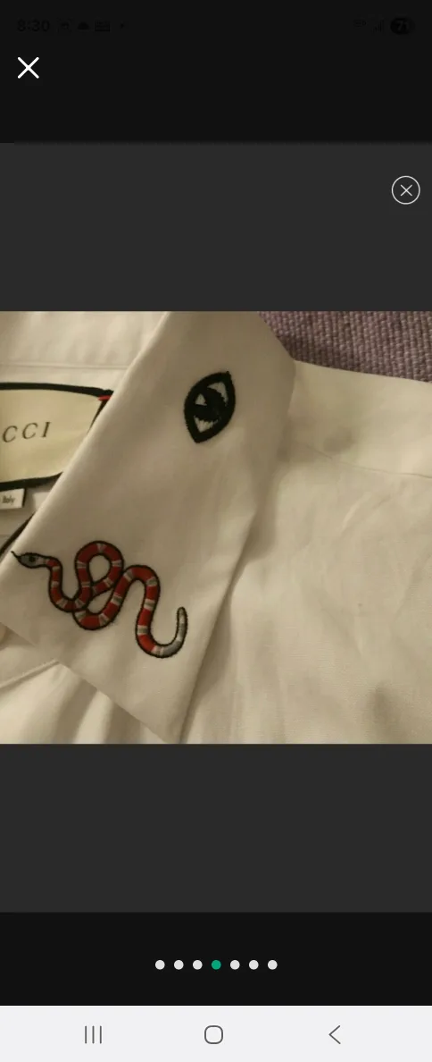 Gucci Embellished Collar Shirt image indicator(4)