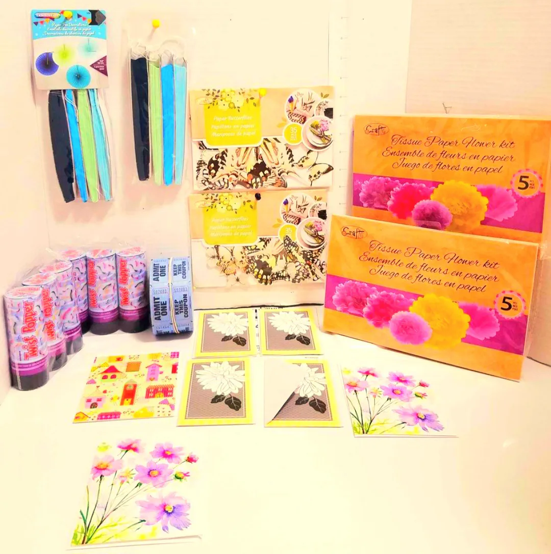 🦋Craft Tissue Paper Flower Kit & Party Supplies🪷 thumbnail