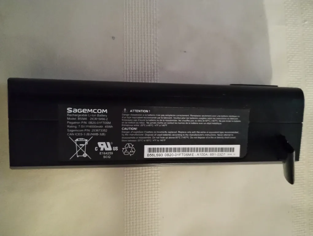 UPS Backup Battery for Bell Home Hub 3000 thumbnail
