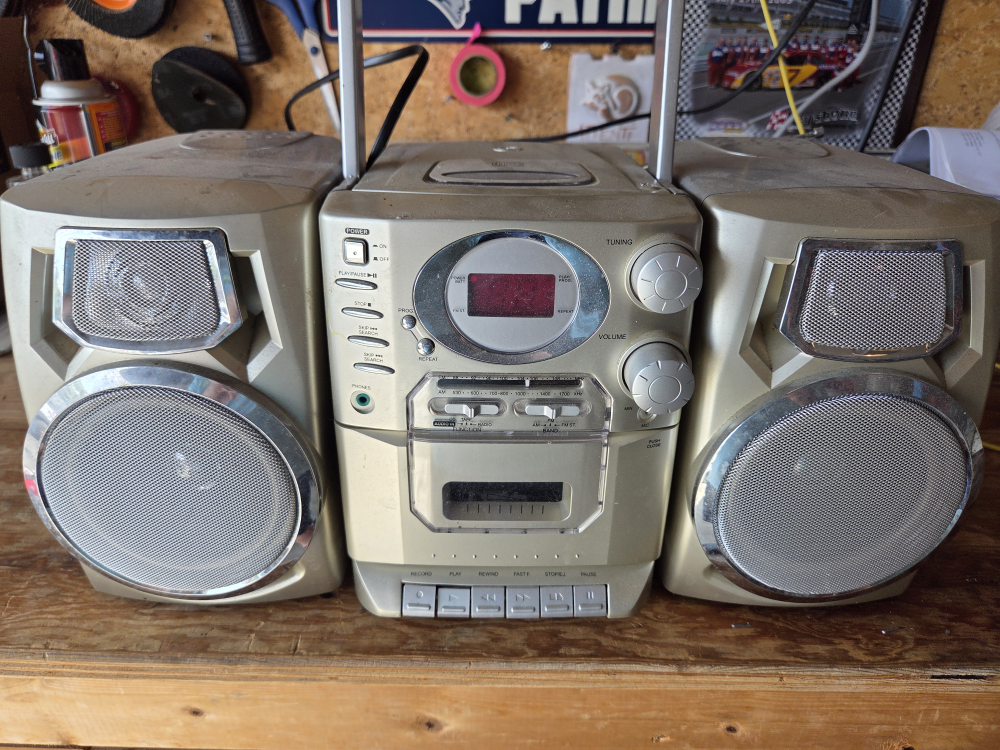Vintage Boombox Radio CD Player