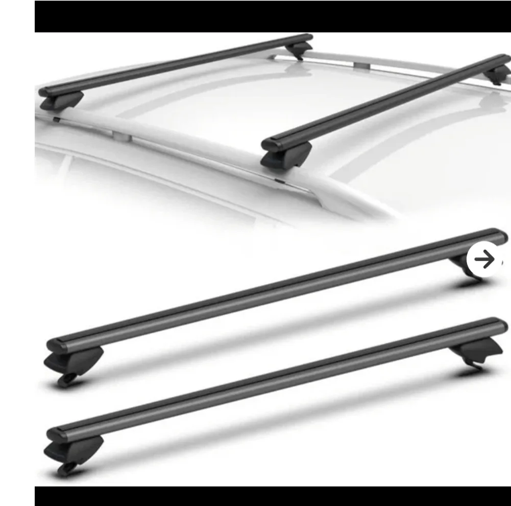 New COWVIE 123cm Roof Rack Cross Bars thumbnail