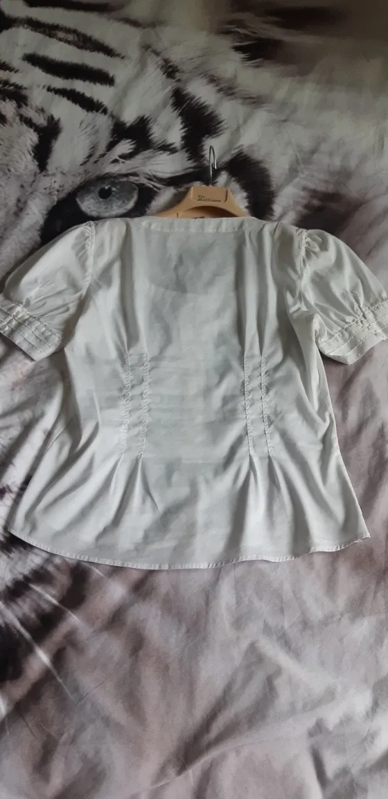 Zara Woman White Blouse image indicator(4)