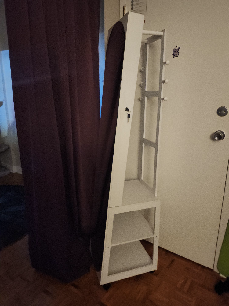 HUAJIAYI White Jewelry Armoire with Mirror - photo 3