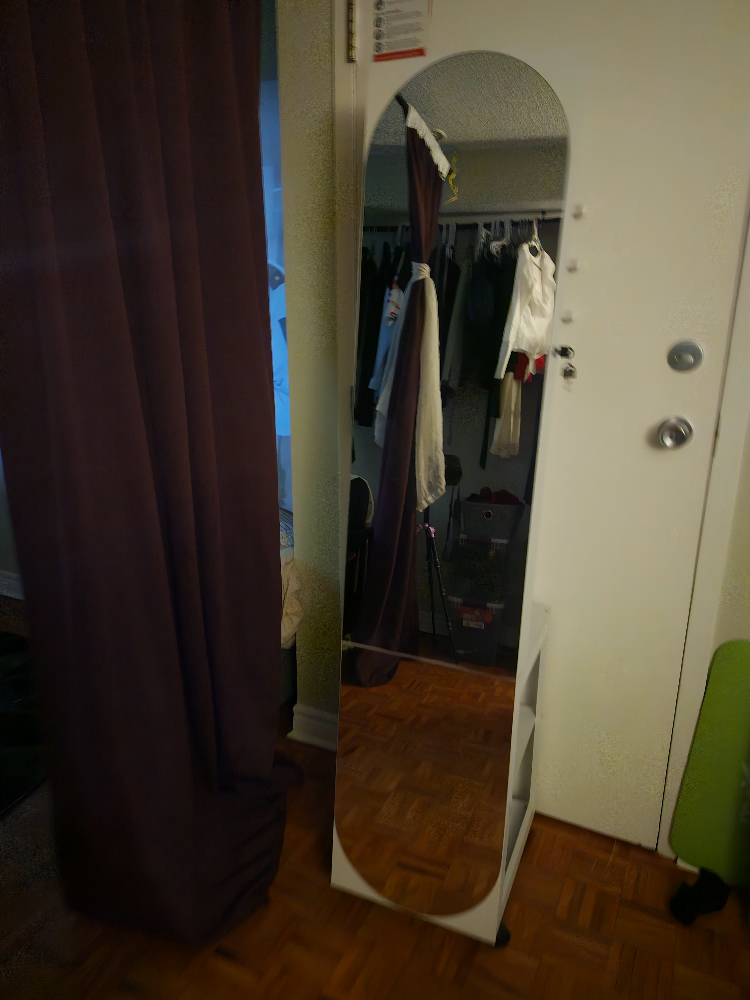 HUAJIAYI White Jewelry Armoire with Mirror - photo 4