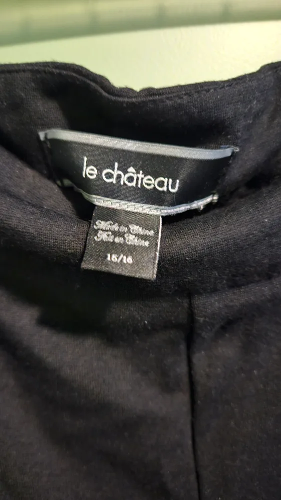 Le Chateau Black Pants, Size 15/16 image indicator(2)
