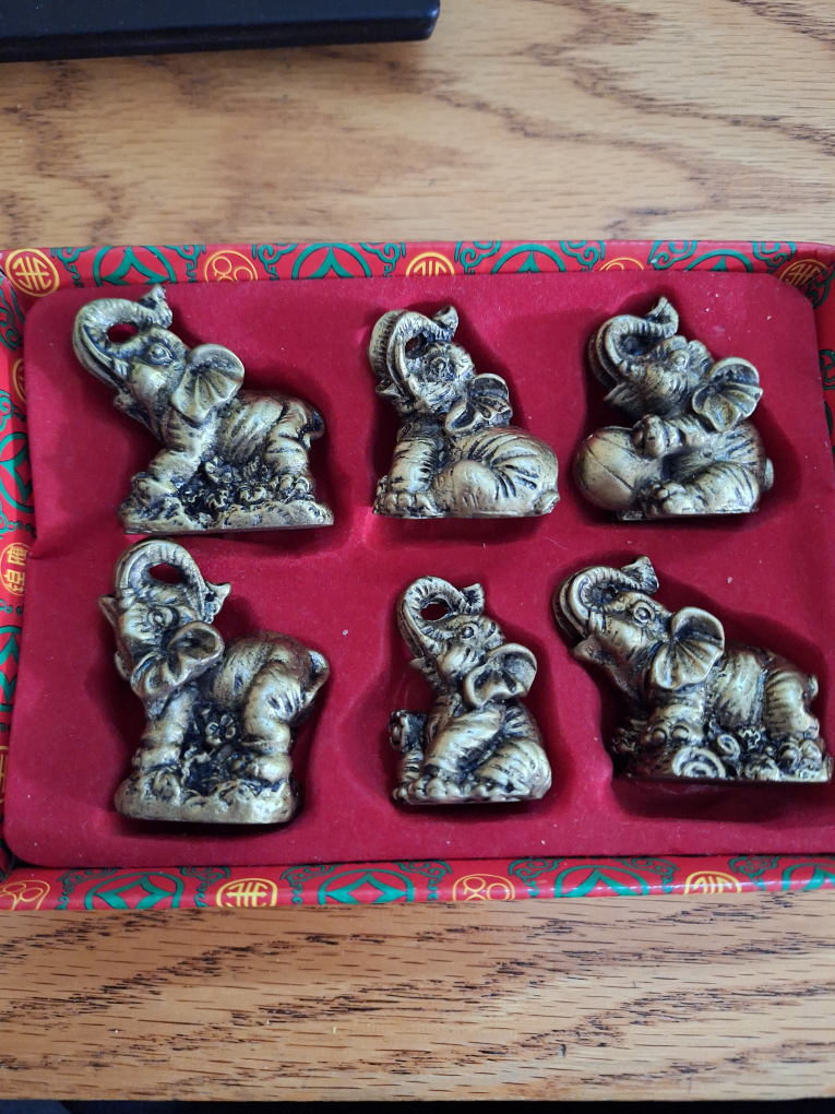 Set of Elephant Figurines