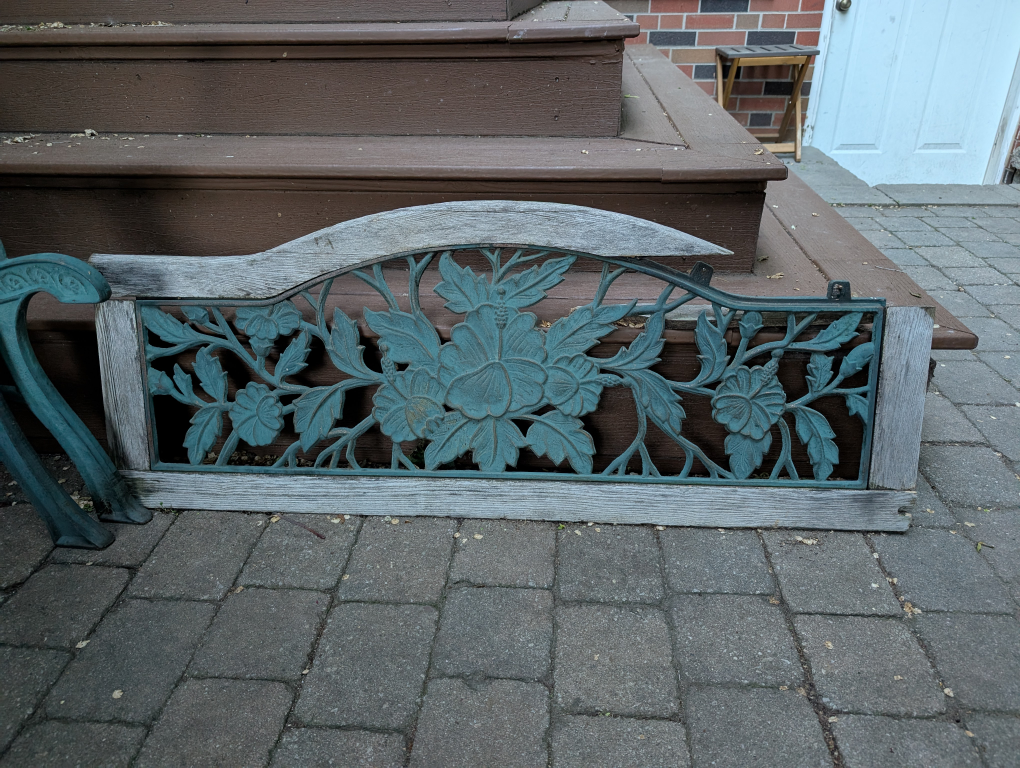 Vintage Garden Bench Frame Only - photo 2