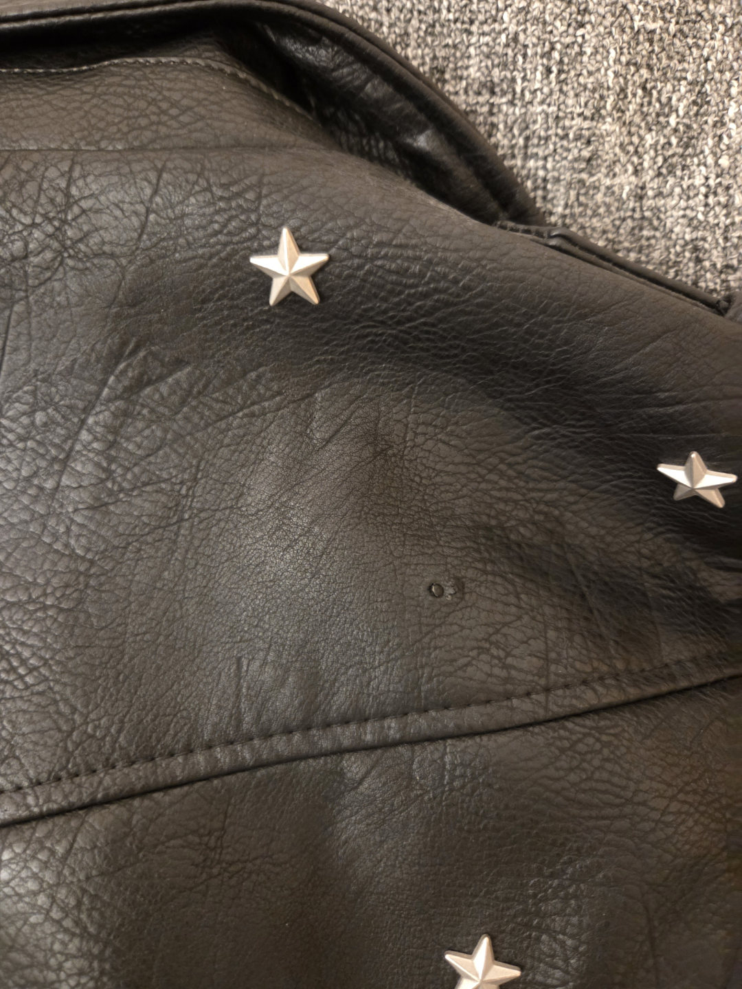 Black Star Studded Jacket - Size M - photo 5