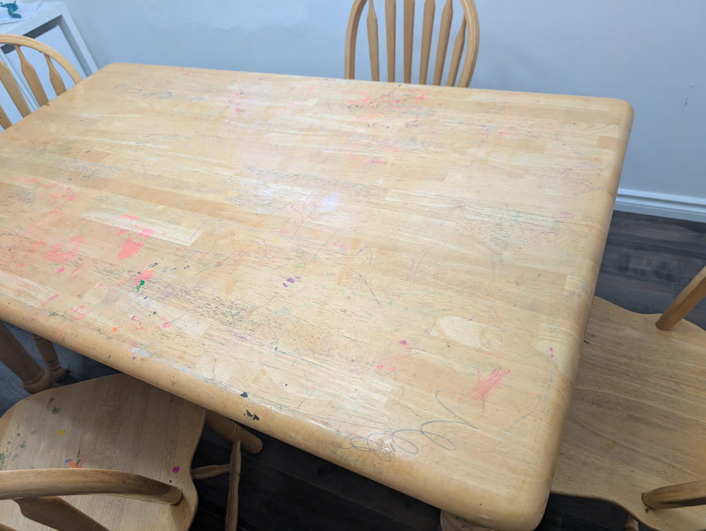 Solid Wood Dining Table with 4 Chairs - Light Wood Oak - photo 5