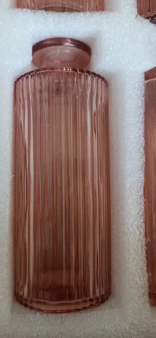 Rose Pink Glass Vases Set🥕 image indicator(8)