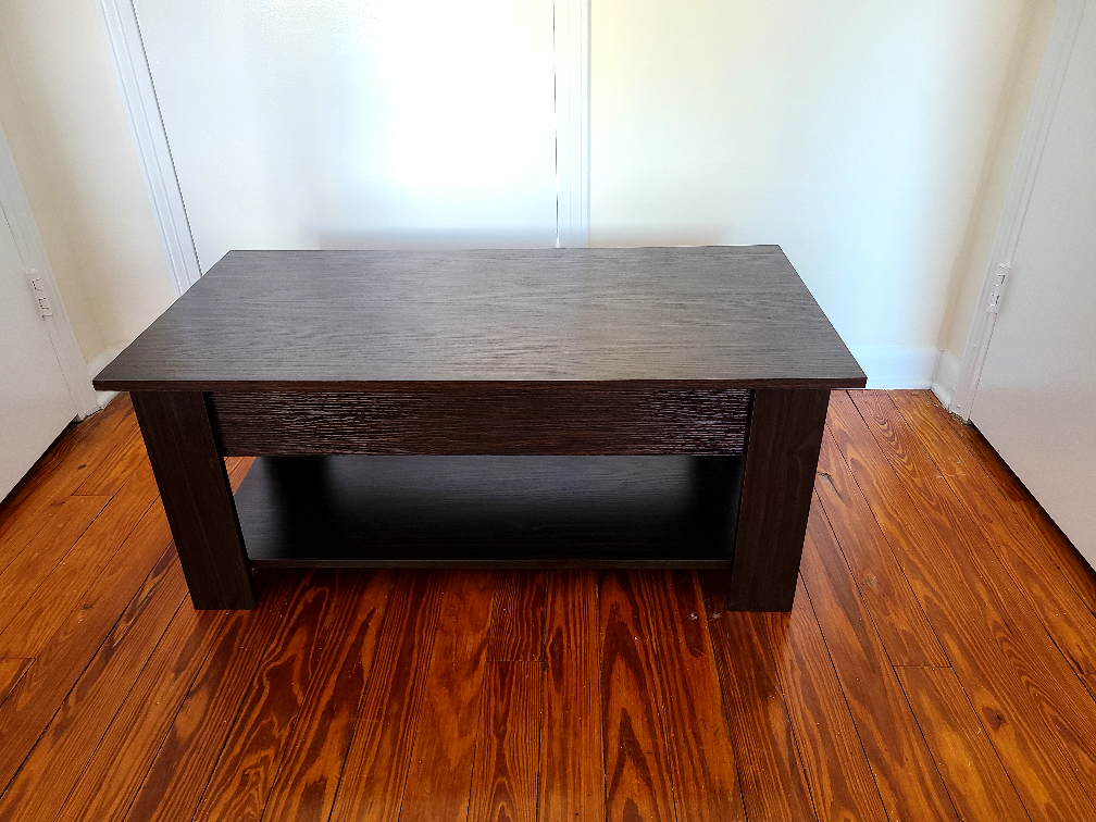 Lift Top Coffee Table, Brown, 38 Inches