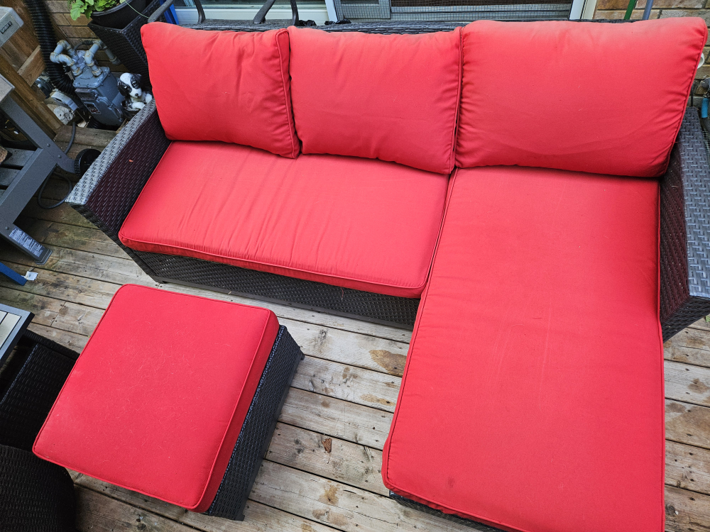 Outdoor Sectional Sofa and Ottoman - photo 2
