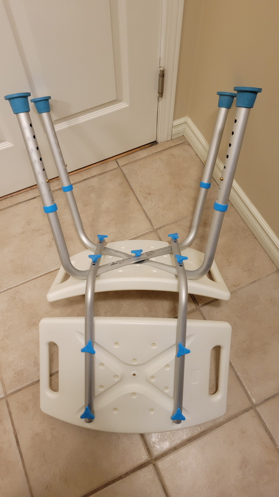 Value $105 Like New DLX Aquasense Bath Chair Height Adjustable - photo 2