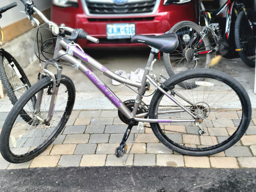 Silver/Purple Mountain Bike