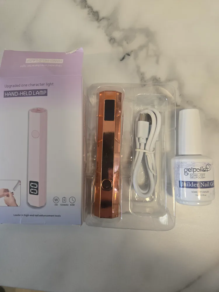 Hand-held Nail Lamp and Gel Polish Set thumbnail