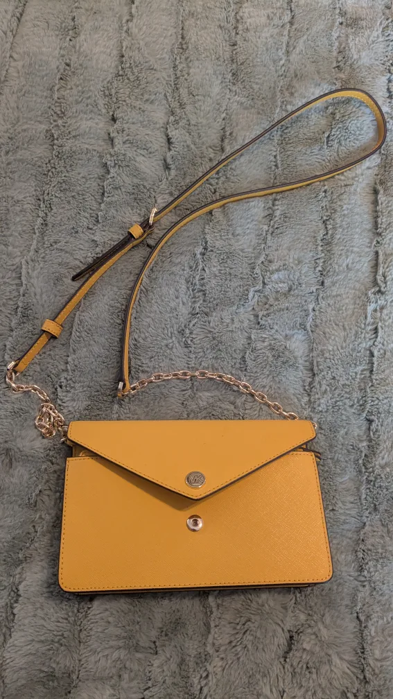 Michael Kors Mustard Yellow Crossbody Bag thumbnail