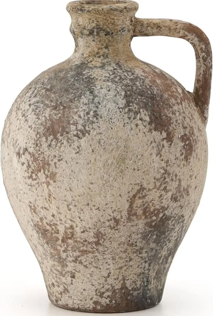 Rustic Terracotta Vase – 8.25” Clay Pot (LUKA) thumbnail
