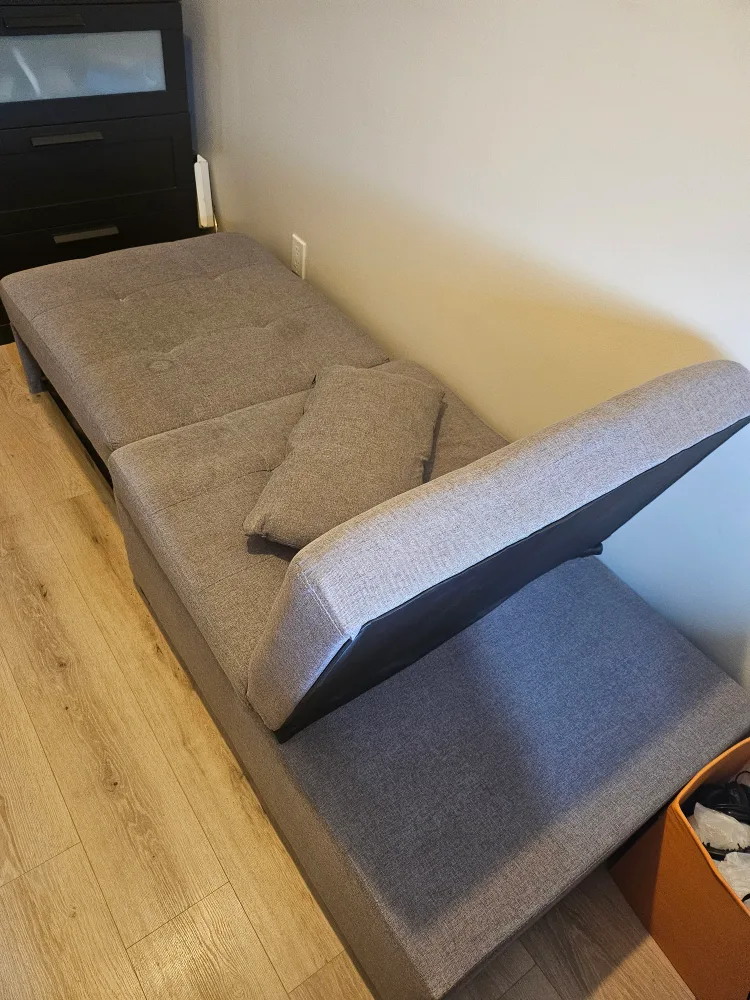 💚🥕 "Powell the Dozer" Gray Convertible Chaise Lounge image indicator(4)