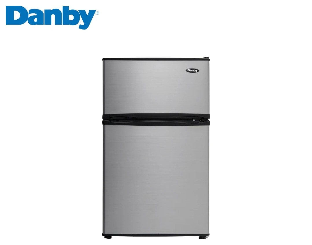 Danby 3.2 Cu. Ft. Top-Mount Mini Fridge - Stainless Steel