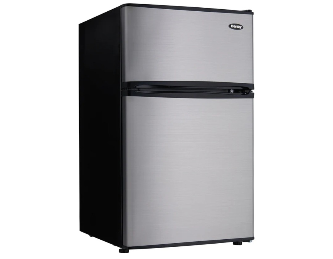 Danby 3.2 Cu. Ft. Top-Mount Mini Fridge - Stainless Steel - photo 2