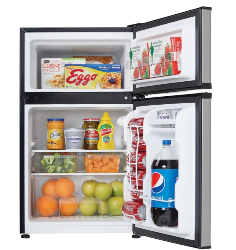 Danby 3.2 Cu. Ft. Top-Mount Mini Fridge - Stainless Steel - photo 4