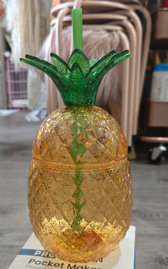 Pineapple Tumbler with Straw thumbnail
