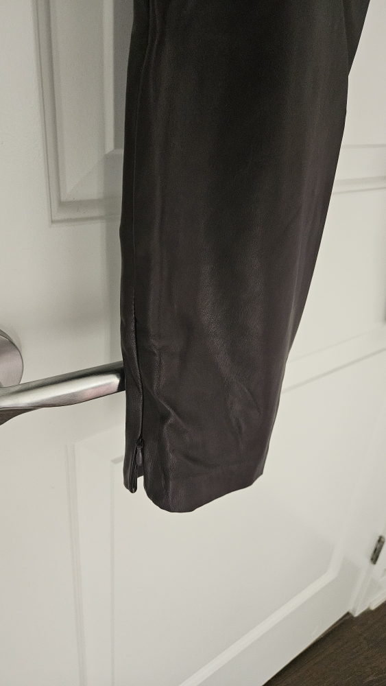 Negotiable - Reitmans Faux Leather Purple Leggings, Small/Medium - photo 4