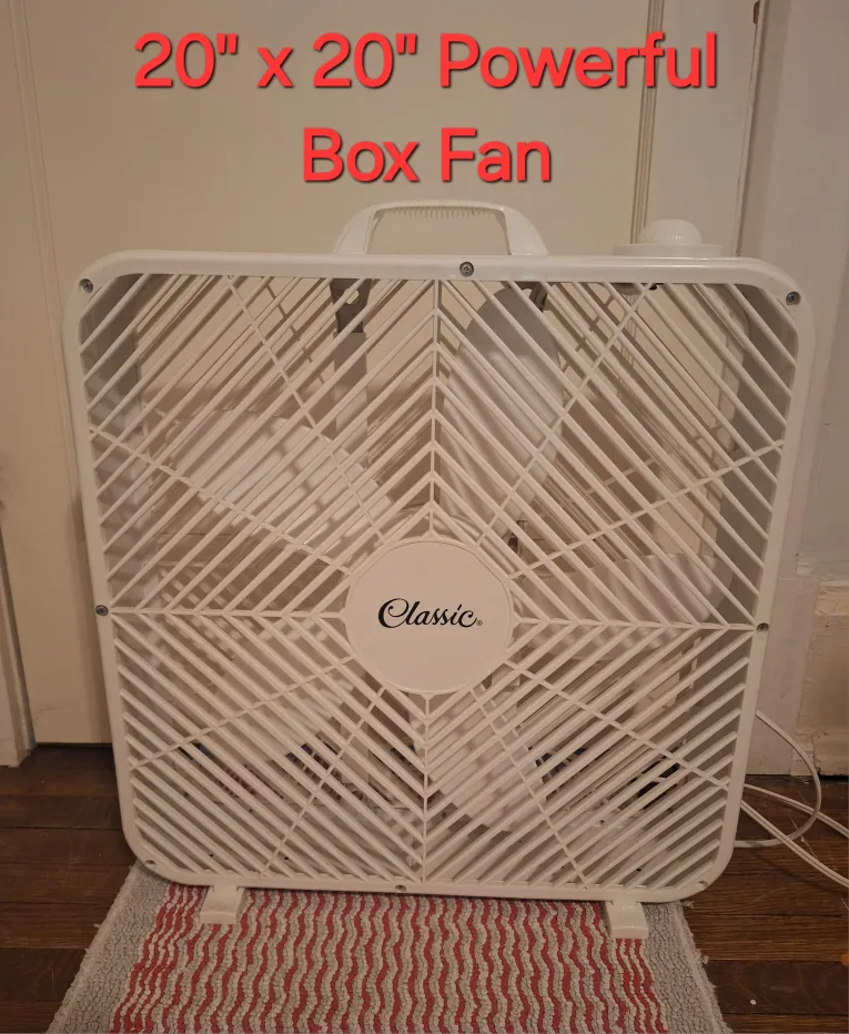 Super Powerful 20" White Box Fan thumbnail