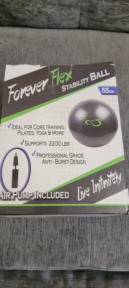 Forever Flex Stability Ball 55cm with Air Pump image indicator(2)