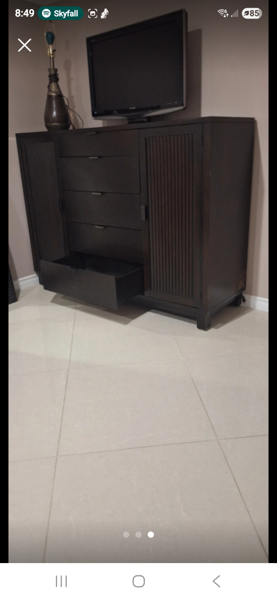Hair salon storage dressor with matching mirror set - photo 3
