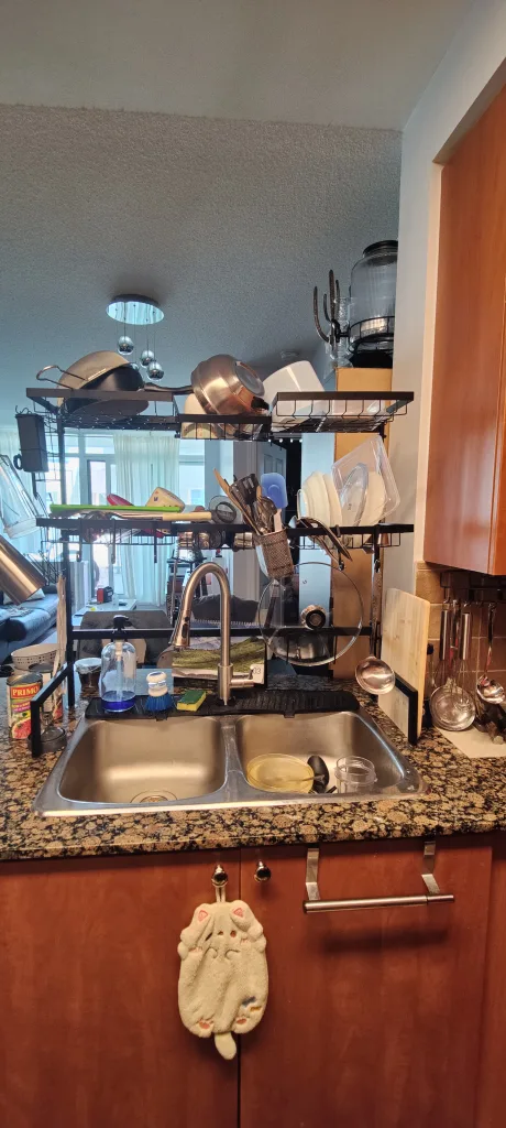 Adjustable Over Sink Dish Drying Rack thumbnail