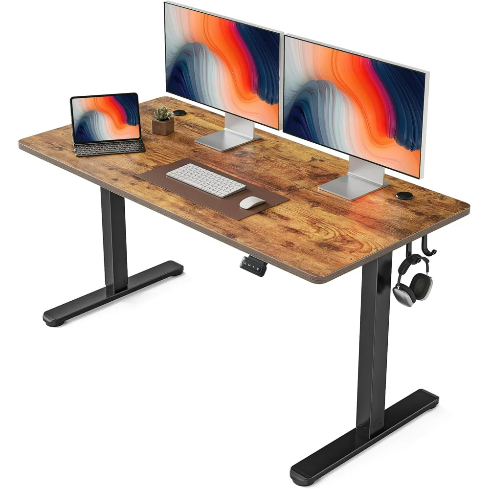 FEZIBO 55" x 24" Height Adjustable Standing Home Office Desk NEW thumbnail